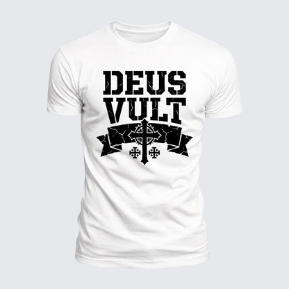 Luxe Mercerized Cotton Tee - Deus Vult