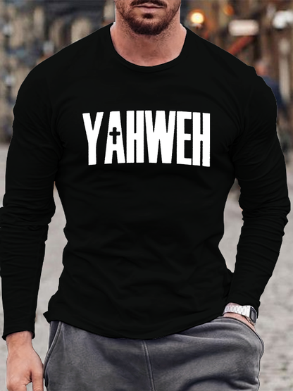 YAHWEH Christian Cotton Long Sleeve T-Shirt
