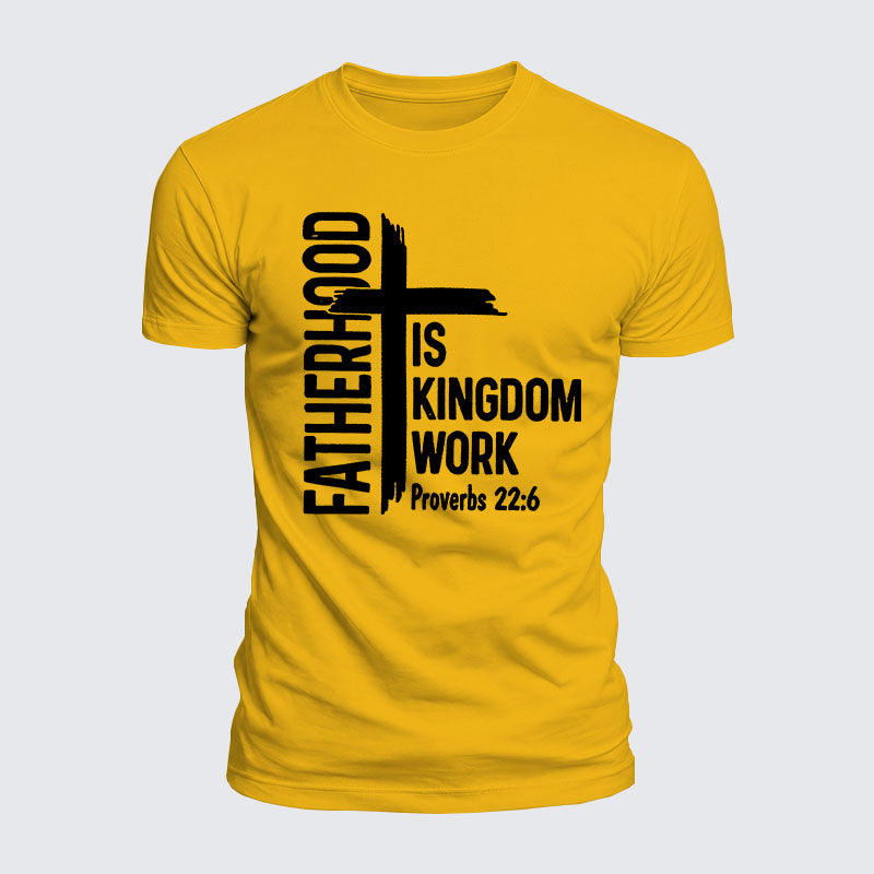 Luxe Mercerized Cotton Tee -  Fatherhood is Kingdom Work