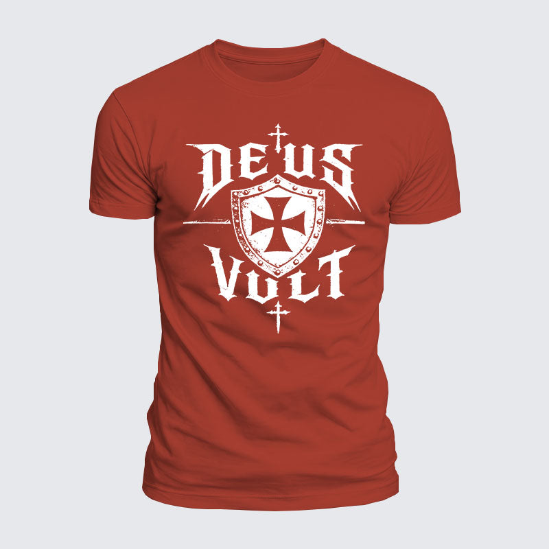 Luxe Mercerized Cotton Tee - Deus Vult