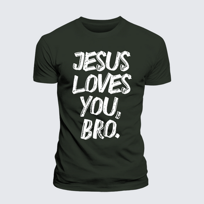 Luxe Mercerized Cotton Tee - Jesus Loves Bro