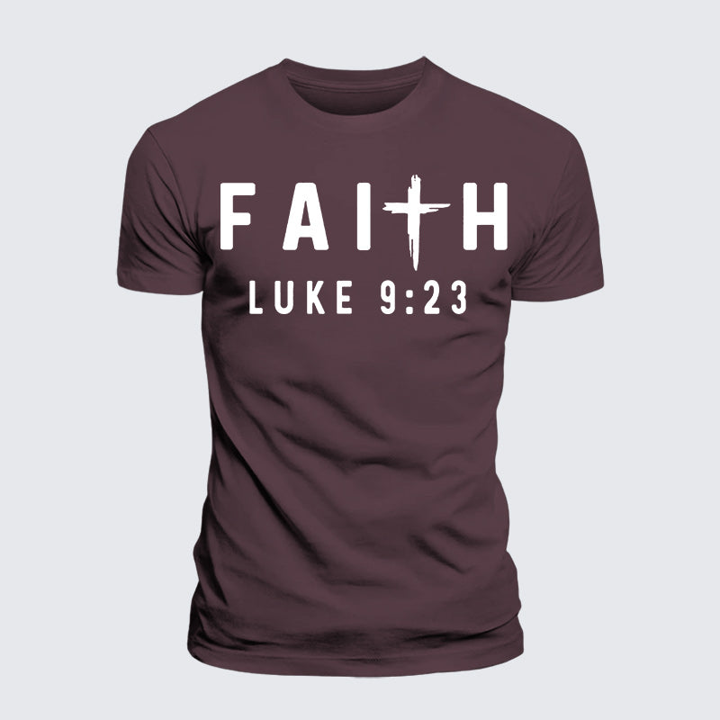 Luxe Mercerized Cotton Tee - Luke 9:23