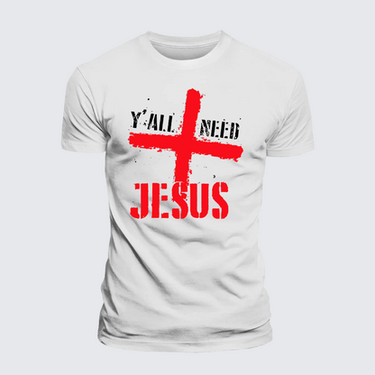 Luxe Mercerized Cotton Tee - Y'all Need Jesus