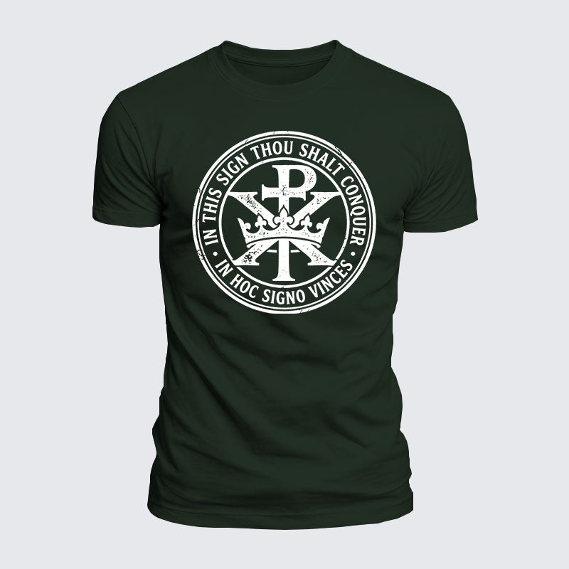 Luxe Mercerized Cotton Tee - In Hoc Signo Vinces