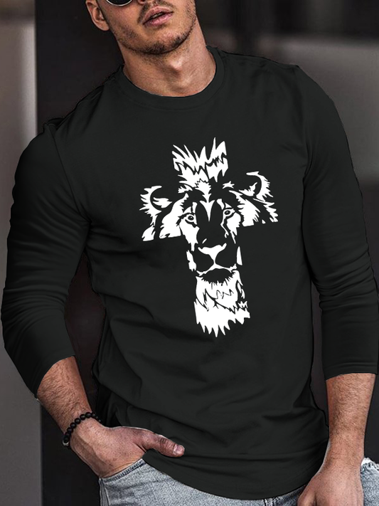 Cross Cotton Long Sleeve T-Shirt