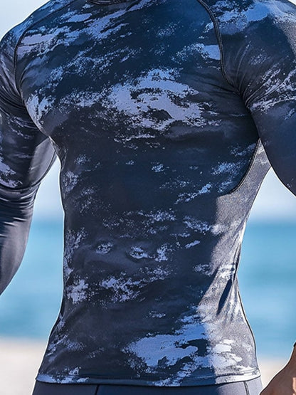 Men's Outdoor Sun Protection Breathable Cool Hooded Sun Protection Long-Sleeved Top