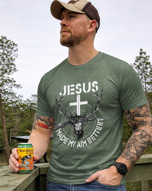 Jesus Made My Aim Better T-Shirt