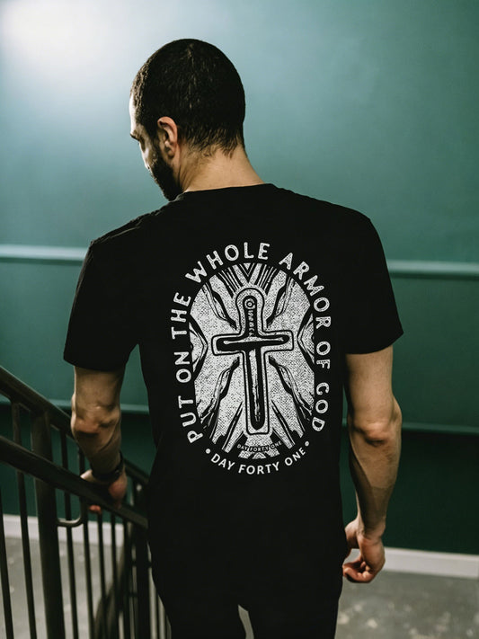Put On The Whole Armor Of God Day Forty One Printed Men's T-shirt