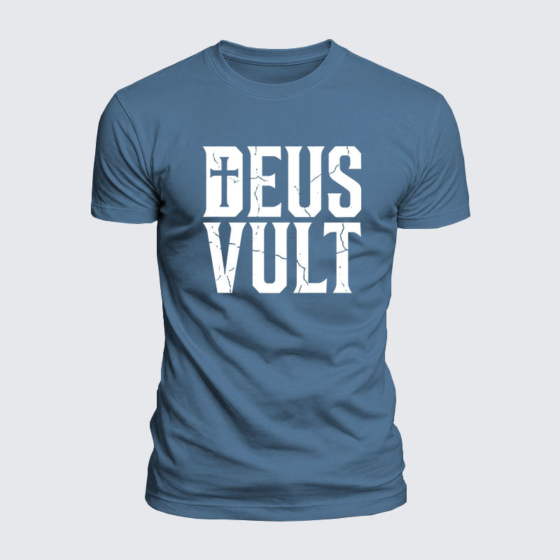 Luxe Mercerized Cotton Tee - Deus Vult
