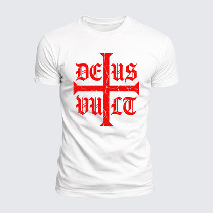 Luxe Mercerized Cotton Tee - Deus Vult