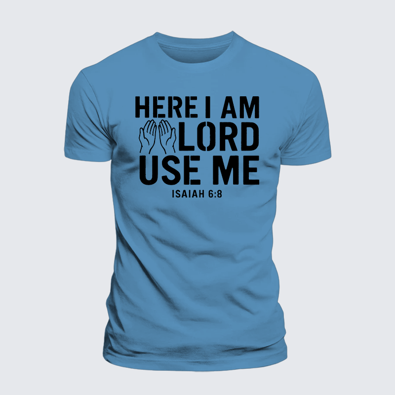 Luxe Mercerized Cotton Tee - Here l am Lord Use Me