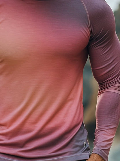 Men's Outdoor Sun Protection Breathable Cool Hooded Sun Protection Long Sleeve Top
