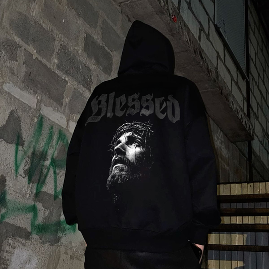 Blessed Printed Men's Hoodie
