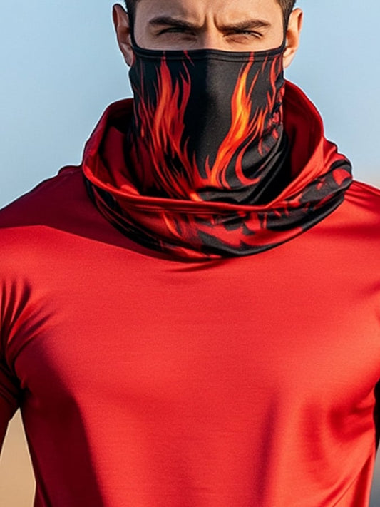 Men's Outdoor Sun Protection Breathable Cool Hooded Sun Protection Long Sleeve Top