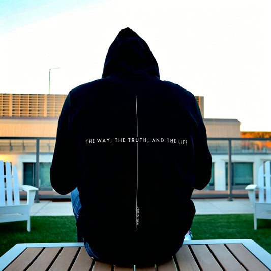 The Way, The Truth, And The Life Printed Men's Hoodie