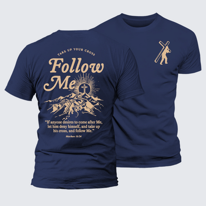 Luxe Mercerized Cotton Tee - Take Up Your Cross And Follow Me