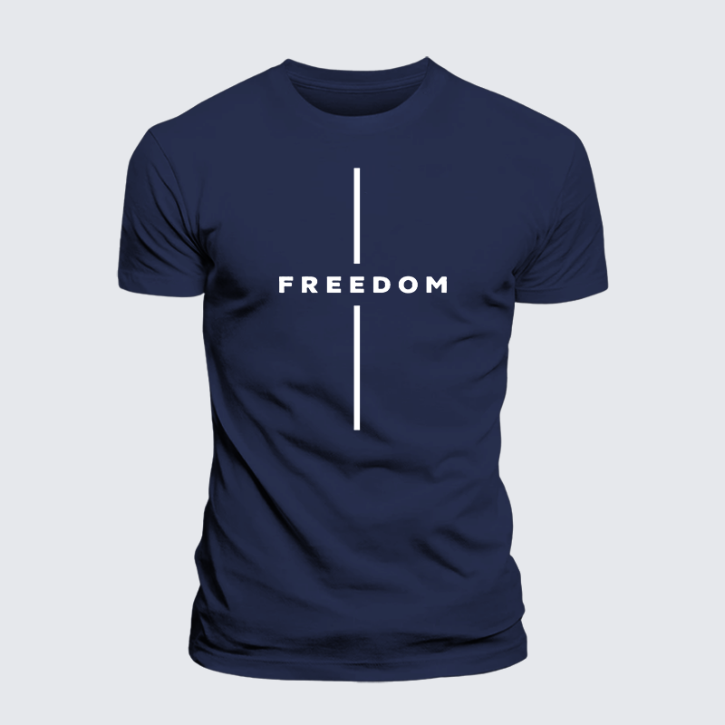 Luxe Mercerized Cotton Tee - Freedom Is Not Free