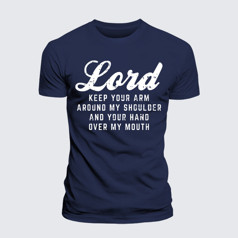Luxe Mercerized Cotton Tee - Lord Arm Shoulder Hand Mouth