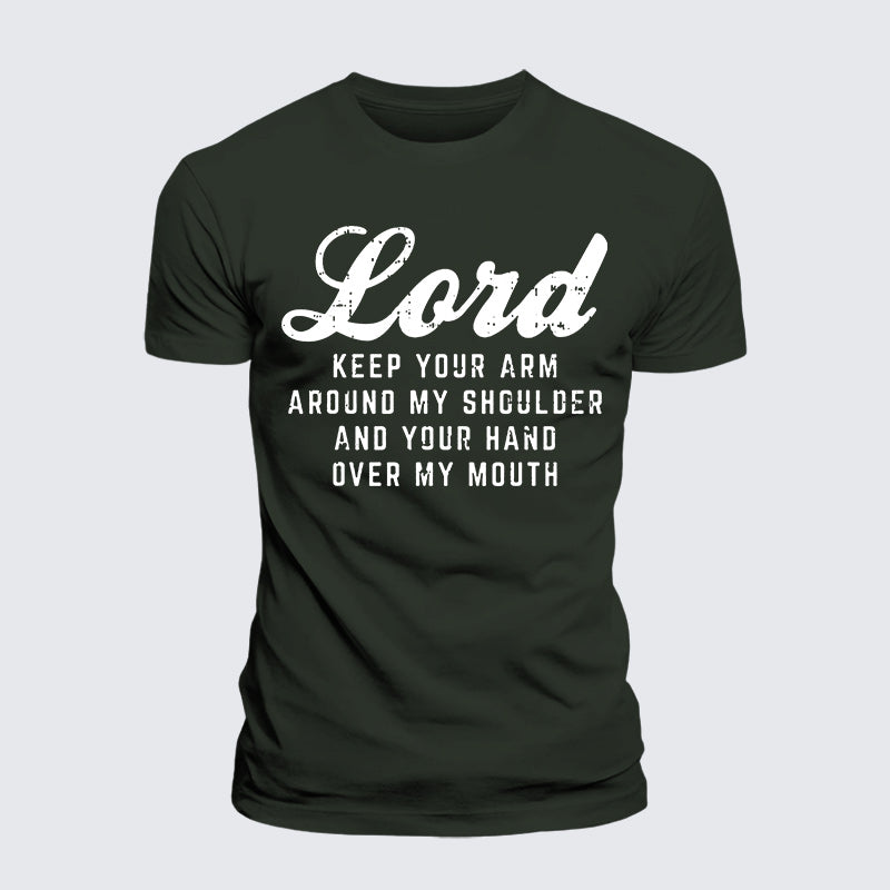Luxe Mercerized Cotton Tee - Lord Arm Shoulder Hand Mouth