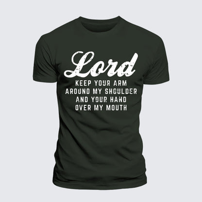 Luxe Mercerized Cotton Tee - Lord Arm Shoulder Hand Mouth