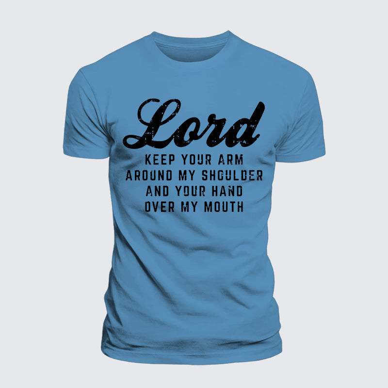 Luxe Mercerized Cotton Tee - Lord Arm Shoulder Hand Mouth