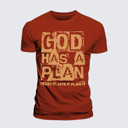 Luxe Mercerized Cotton Tee - God Has A Plan