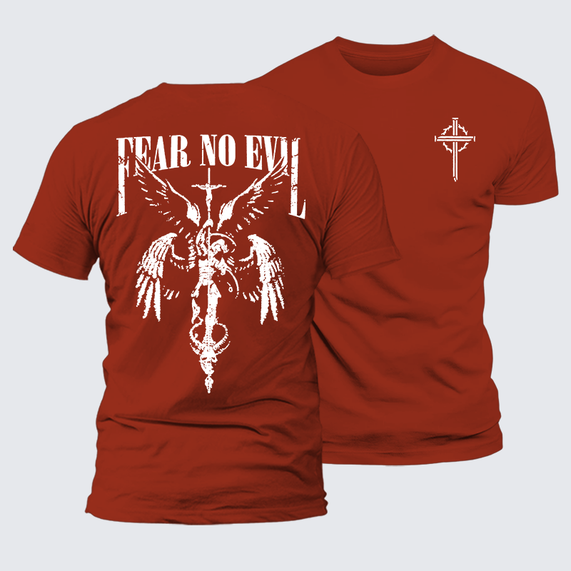 Luxe Mercerized Cotton Tee - Fear No Evil