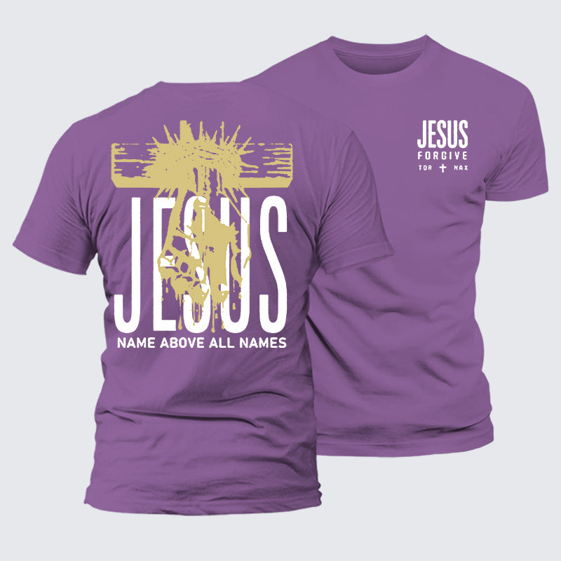 Luxe Mercerized Cotton Tee - Jesus Name Above All Names