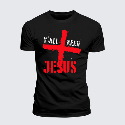 Luxe Mercerized Cotton Tee - Y'all Need Jesus