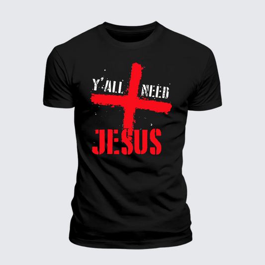 Luxe Mercerized Cotton Tee - Y'all Need Jesus
