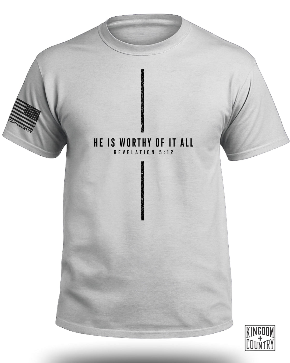He Is Worthy Of It All Cross T-Shirt