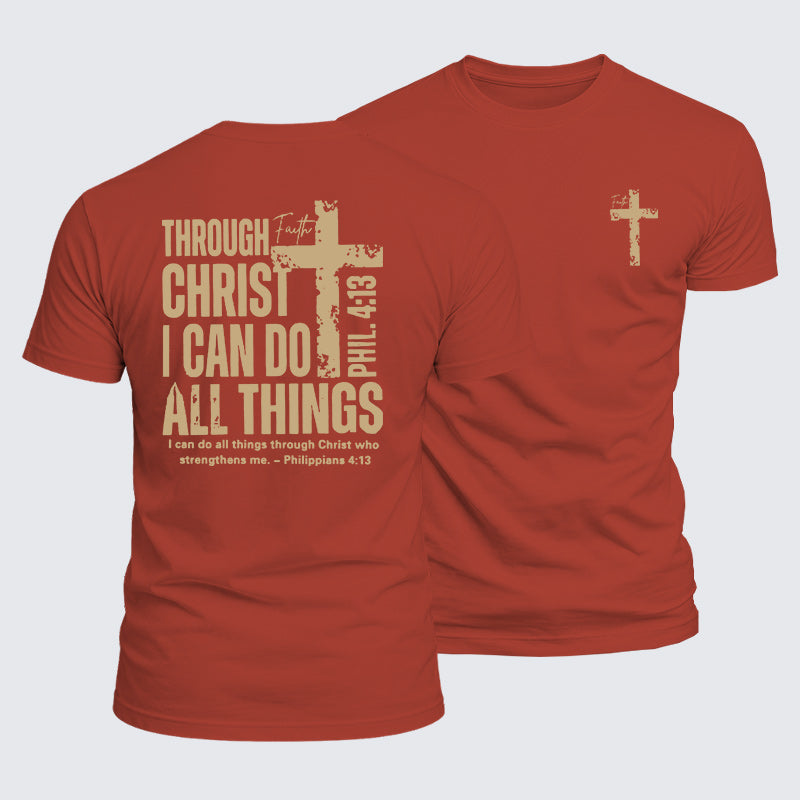 Luxe Mercerized Cotton Tee - Through Christ I Can Do All Things