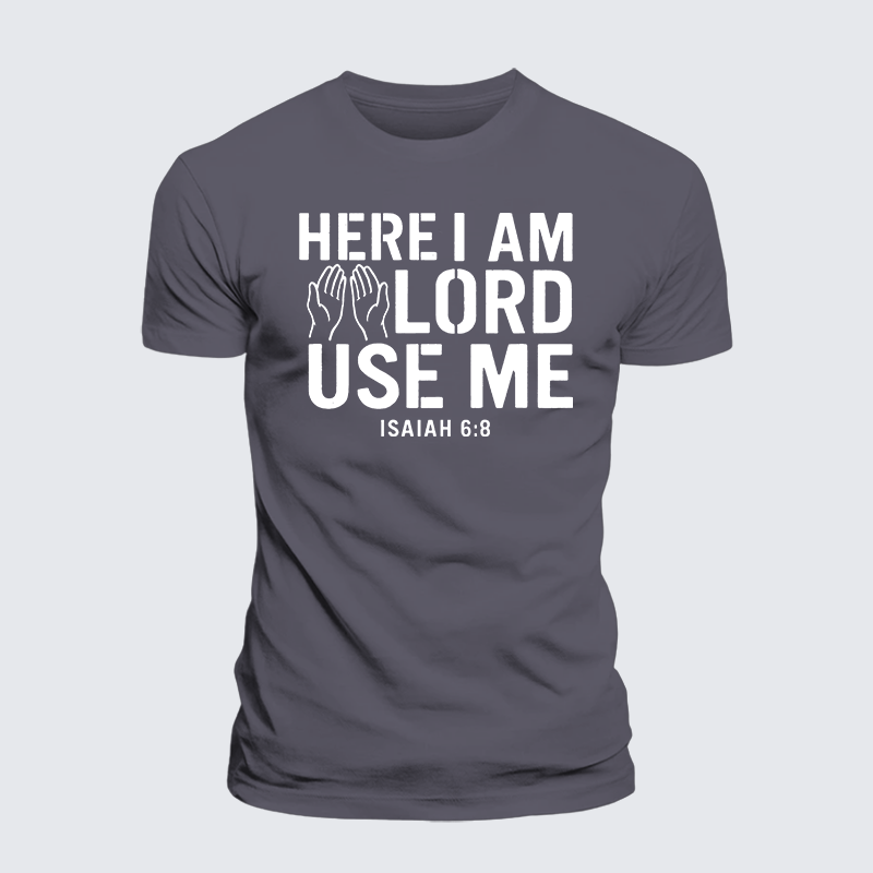 Luxe Mercerized Cotton Tee - Here l am Lord Use Me