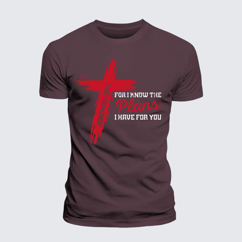 Luxe Mercerized Cotton Tee - I Know The Plans I Have For You
