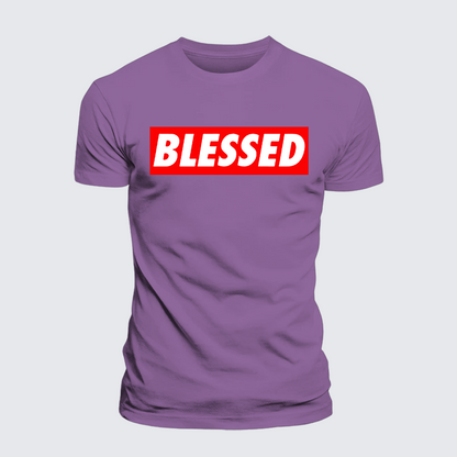 Luxe Mercerized Cotton Tee - Blessed