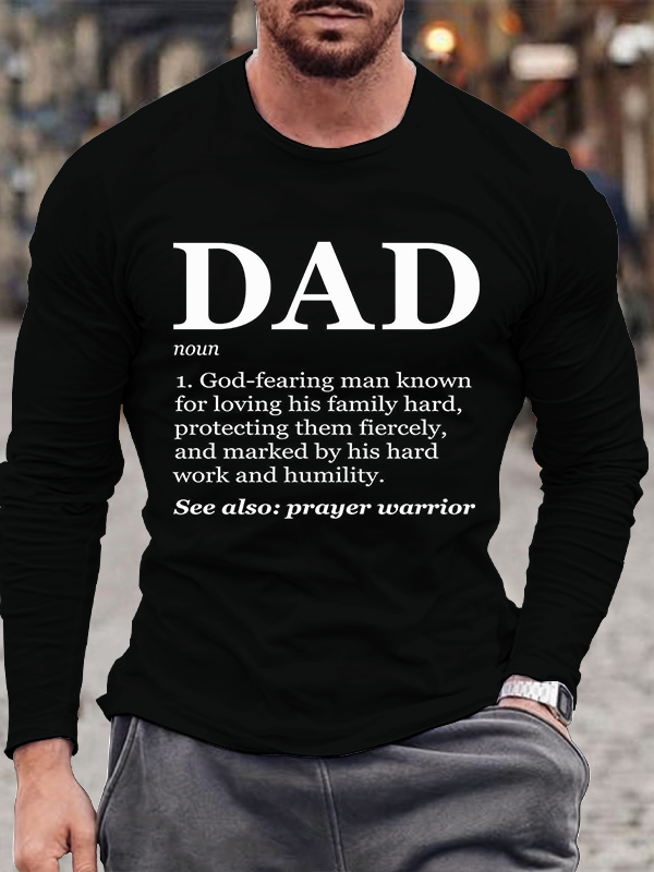 God’s Definition of Dad Cotton Long Sleeve T-Shirt