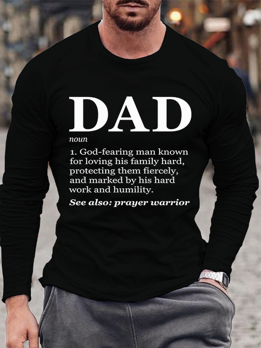 God’s Definition of Dad Cotton Long Sleeve T-Shirt