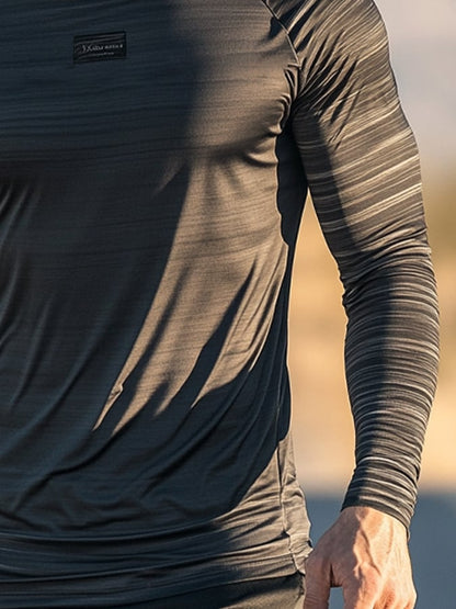 Men's Outdoor Sun Protection Breathable Cool Hooded Sun Protection Long Sleeve Top