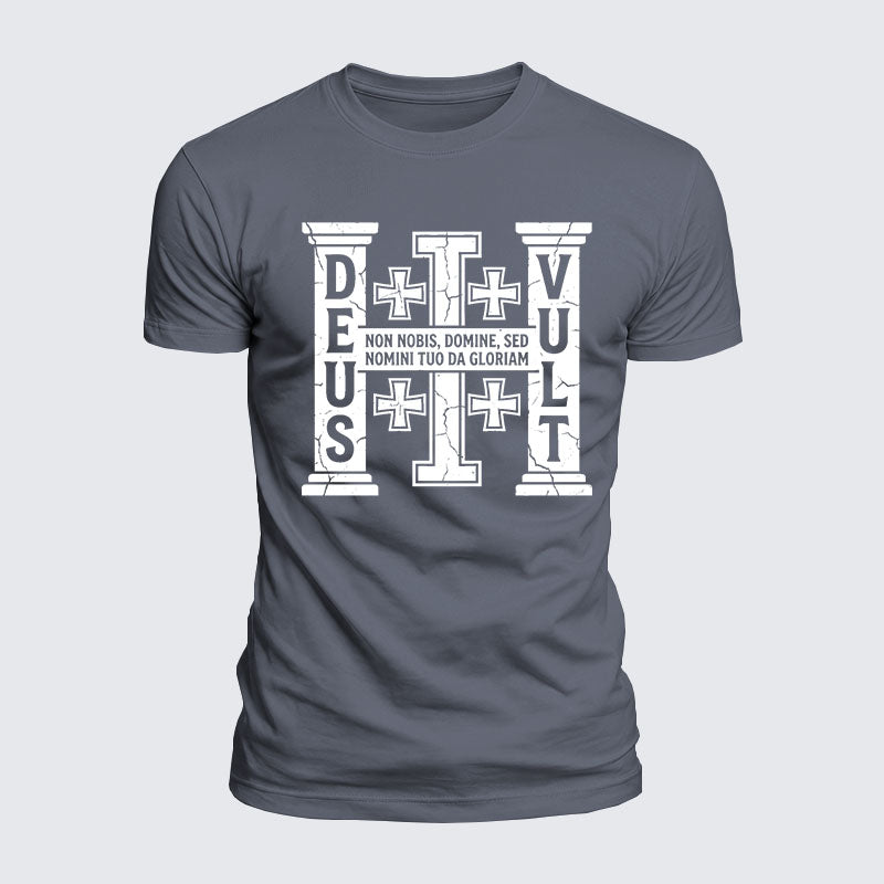 Luxe Mercerized Cotton Tee - Deus Vult
