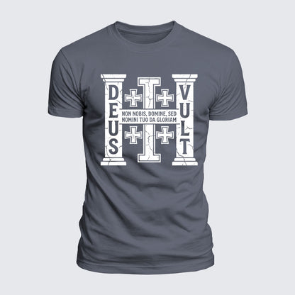 Luxe Mercerized Cotton Tee - Deus Vult