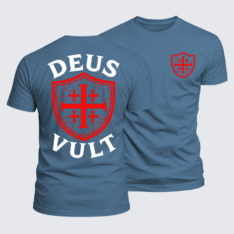 Luxe Mercerized Cotton Tee - Deus Vult