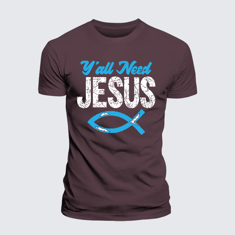 Luxe Mercerized Cotton Tee - Y'all Need Jesus