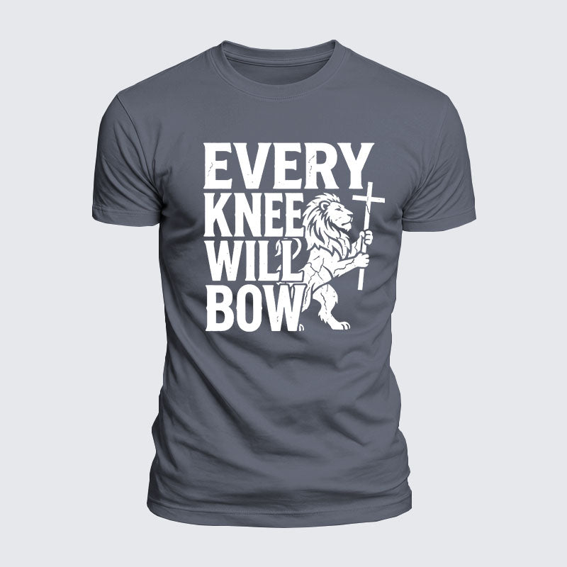 Luxe Mercerized Cotton Tee - Every Knee Will Bow