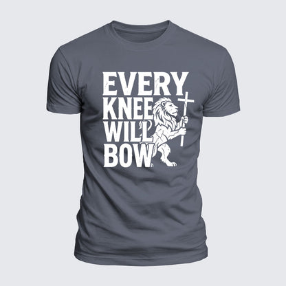 Luxe Mercerized Cotton Tee - Every Knee Will Bow