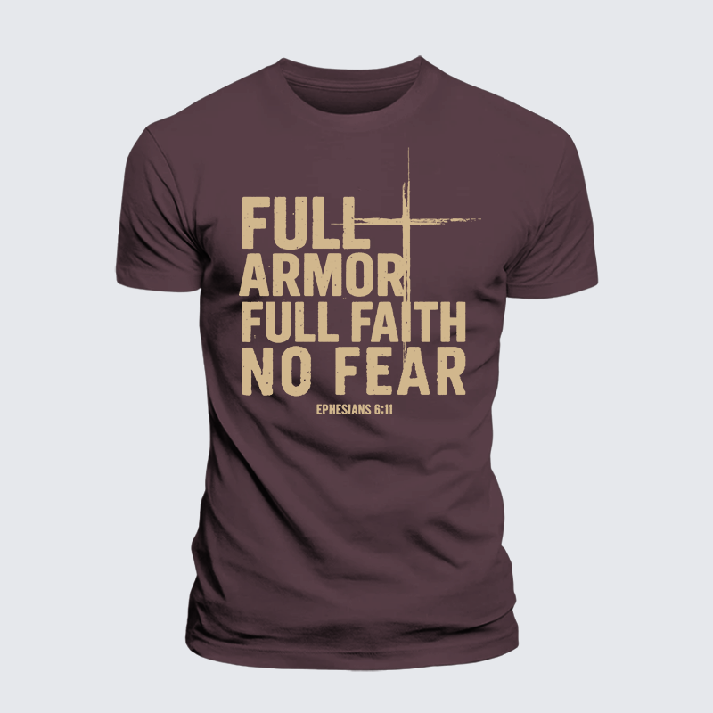 Luxe Mercerized Cotton Tee - Full Armor Full Faith No Fear