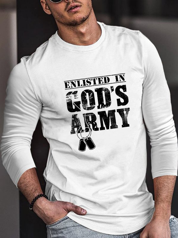 Enlisted In God's Army Long Sleeve T-Shirt