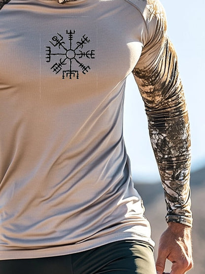 Men's Outdoor Sun Protection Breathable Cool Hooded Sun Protection Long Sleeve Top