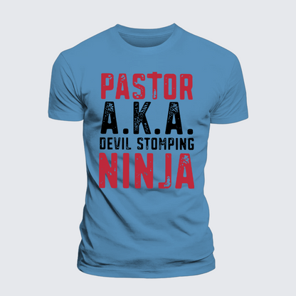 Luxe Mercerized Cotton Tee - Pastor Aka Devil Stomping Ninja