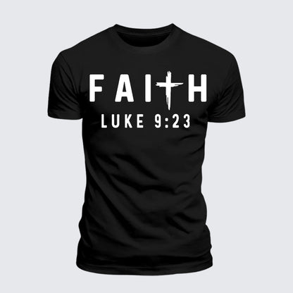 Luxe Mercerized Cotton Tee - Luke 9:23