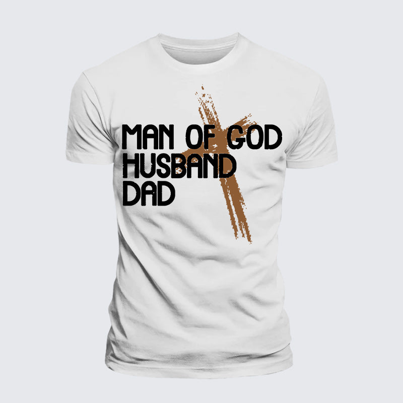 Luxe Mercerized Cotton Tee - Man Of God Husband Dad